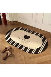 Mijölnir Alfombrilla de Baño Ultra Suave y Absorbente, 100% Poliéster, Antideslizante, Antibacteriana, 60 x 100 cm